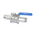 Кран шаровый   ABRA-BV61 под приварку (сварку) ду32 ру40 ABRA-BV61L-Q61F-1000-3L стальной ст. 20